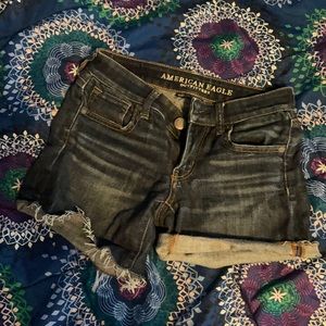 Cut-off Denim Shorts